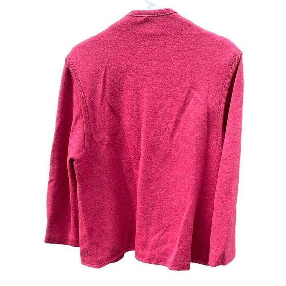 Vintage Bleyle size 14 wool dusty rose open blazer jacket . - Picture 2 of 6